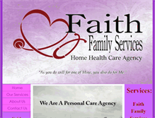 Tablet Screenshot of faithfamilyservices.com